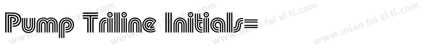 Pump Triline Initials字体转换